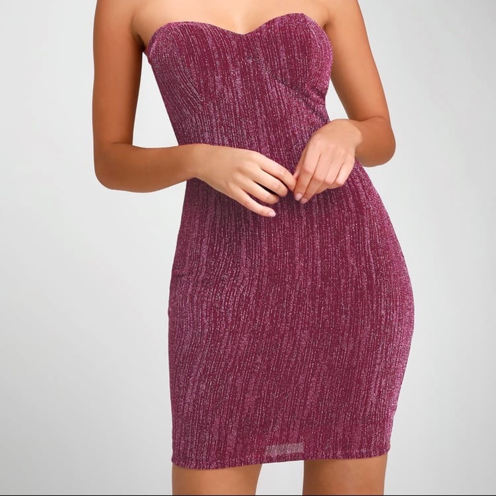 SEXY “Downtown Friday’s” Strapless Bodycon Dress - Picture 9 of 12